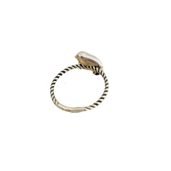 Gucci Bird Silver Twist Ring - Picture 2 of 4